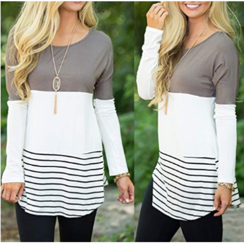 NWT Womens Back Lace Long Sleeve Blouse